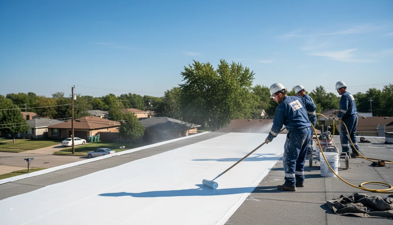 Commercial roof coating in Zionsville, PA near me